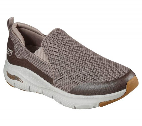 Pánské Trekové Boty Skechers Arch Fit - Banlin Hnědé | HPJAOWX-58