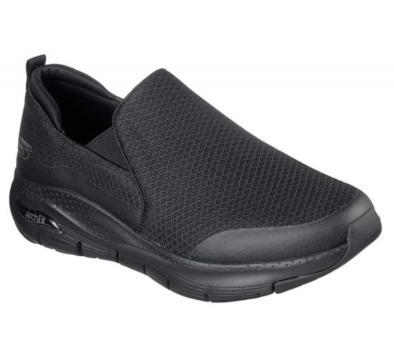 Pánské Trekové Boty Skechers Arch Fit - Banlin Černé | LDFVBHM-81