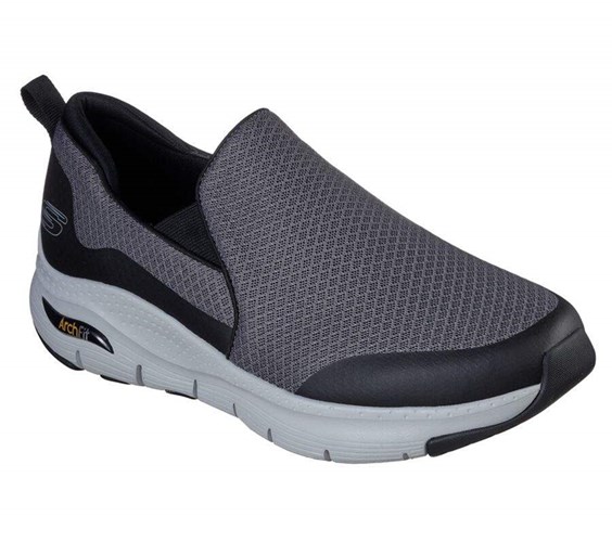 Pánské Trekové Boty Skechers Arch Fit - Banlin Šedé Černé | PFYSTJA-57