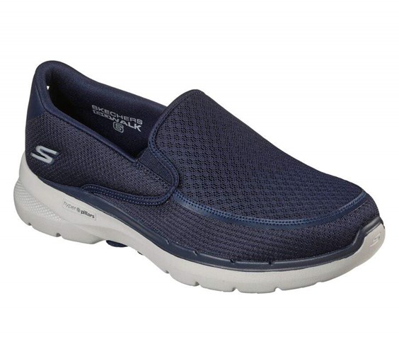 Pánské Trekové Boty Skechers GOwalk 6 - Orva Tmavě Blankyt | AIEFYWH-31