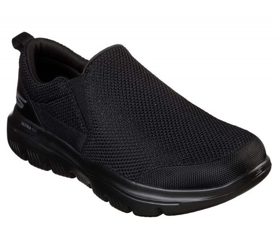 Pánské Trekové Boty Skechers GOwalk Evolution Ultra - Impeccable Černé | JCTIAPN-58