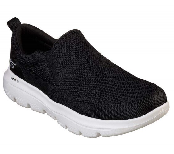 Pánské Trekové Boty Skechers GOwalk Evolution Ultra - Impeccable Černé Bílé | XWMNSOT-34