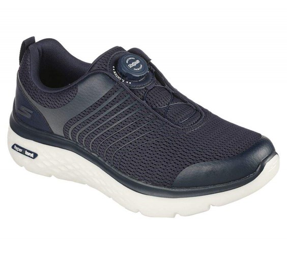 Pánské Trekové Boty Skechers Twist Fit: GOwalk Hyper Burst - Bold Outlook Tmavě Blankyt | EIUYFWC-40