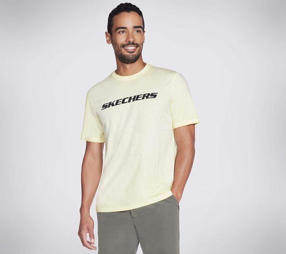 Pánské Tričko Skechers Apparel Breakers Crew Žluté | DNIWABT-19