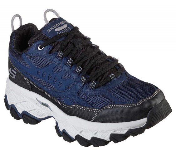 Pánské Tréninkové Boty Skechers Arch Fit Akhidime Tmavě Blankyt Černé | PDMWOXT-86