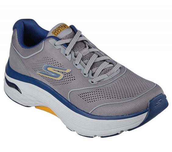 Pánské Tréninkové Boty Skechers Max Cushioning Arch Fit - Switchboard Světle Šedé | MLVJDFG-65