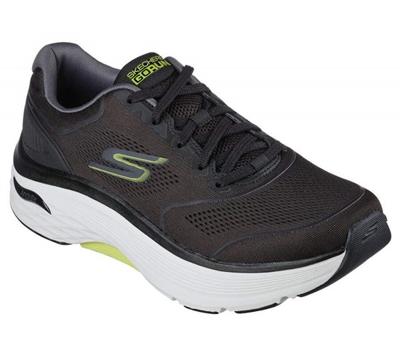 Pánské Tréninkové Boty Skechers Max Cushioning Arch Fit - Switchboard Černé Světle Zelene | MPHBVIS-91