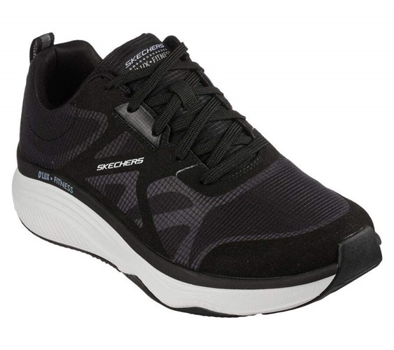 Pánské Tréninkové Boty Skechers Relaxed Fit: D'Lux Fitness Černé Bílé | HCNARSW-23