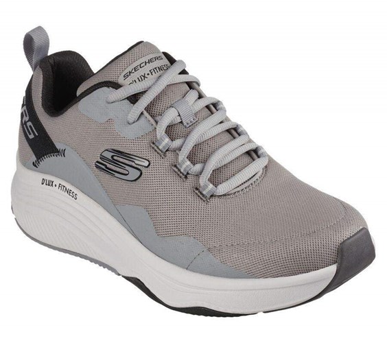 Pánské Tréninkové Boty Skechers Relaxed Fit: D'Lux Fitness - Roam Free Šedé | HJTLGWA-40