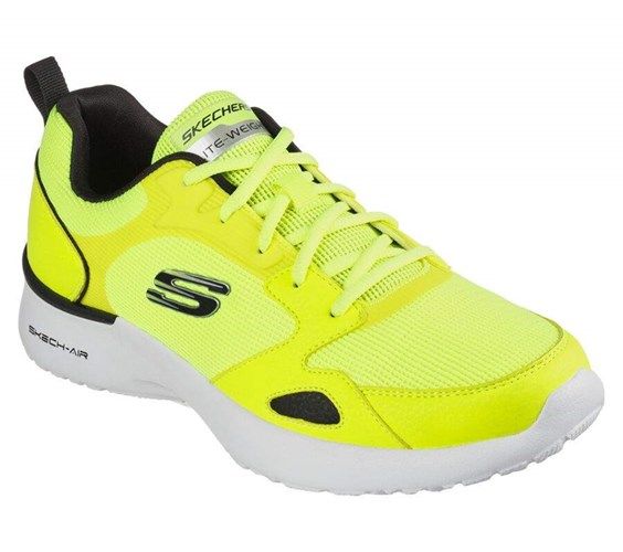 Pánské Tréninkové Boty Skechers Skech-Air Dynamight Světle Zelene Černé | RNSWLEY-32