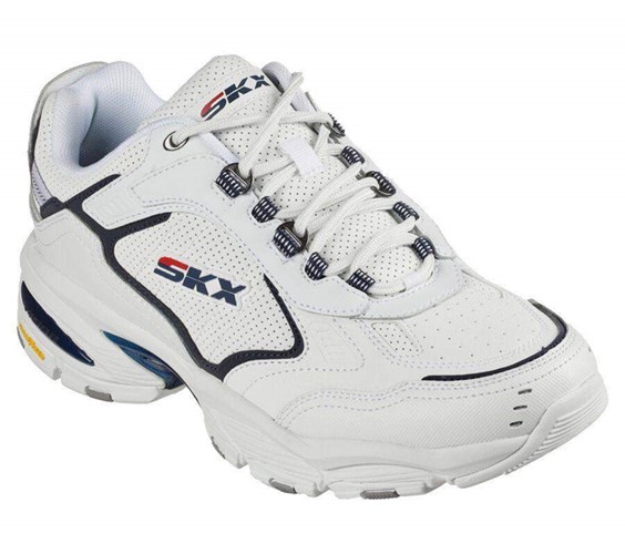 Pánské Tréninkové Boty Skechers Vigor 3.0 - Linwell Bílé Tmavě Blankyt | KRPSGMX-64