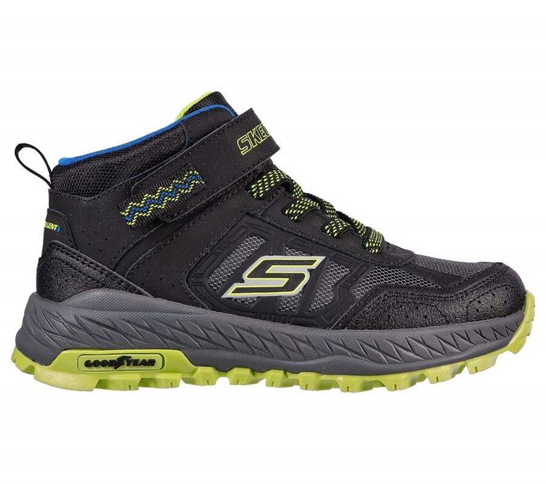 Chlapecké Boty Skechers Fuse Tread - Trekor Černé Zelene | ZMVKYXB-20