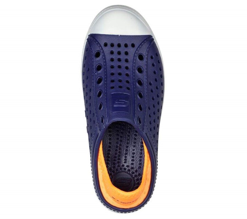 Chlapecké Mokasíny Skechers Guzman - Flash Tmavě Blankyt Oranžové | EHQVJNB-20