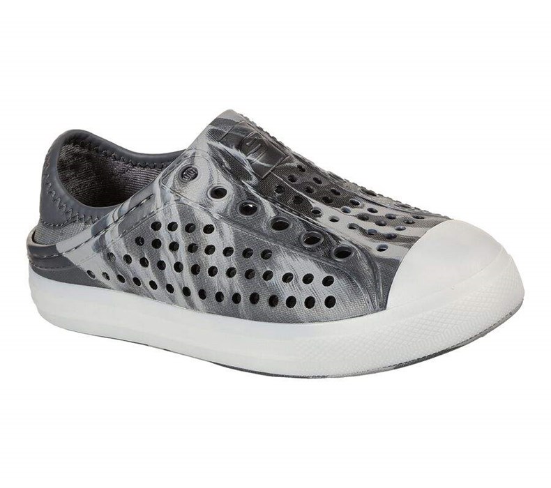 Chlapecké Mokasíny Skechers Guzman Flash - Solar Beamz Šedé | ZFDXBLO-05