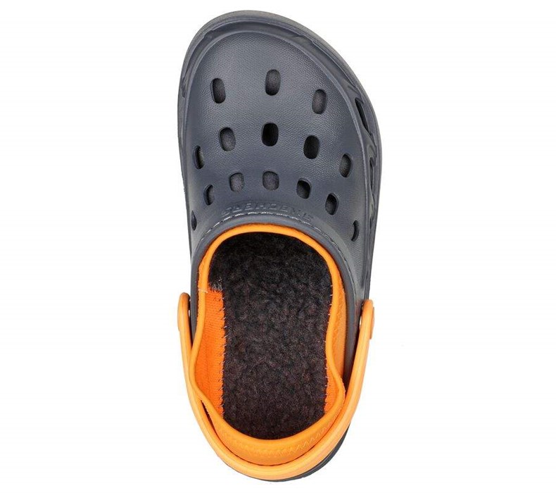 Chlapecké Mokasíny Skechers Swifters II - Be Warmer Podšité Šedé Oranžové | NHXDEQR-79