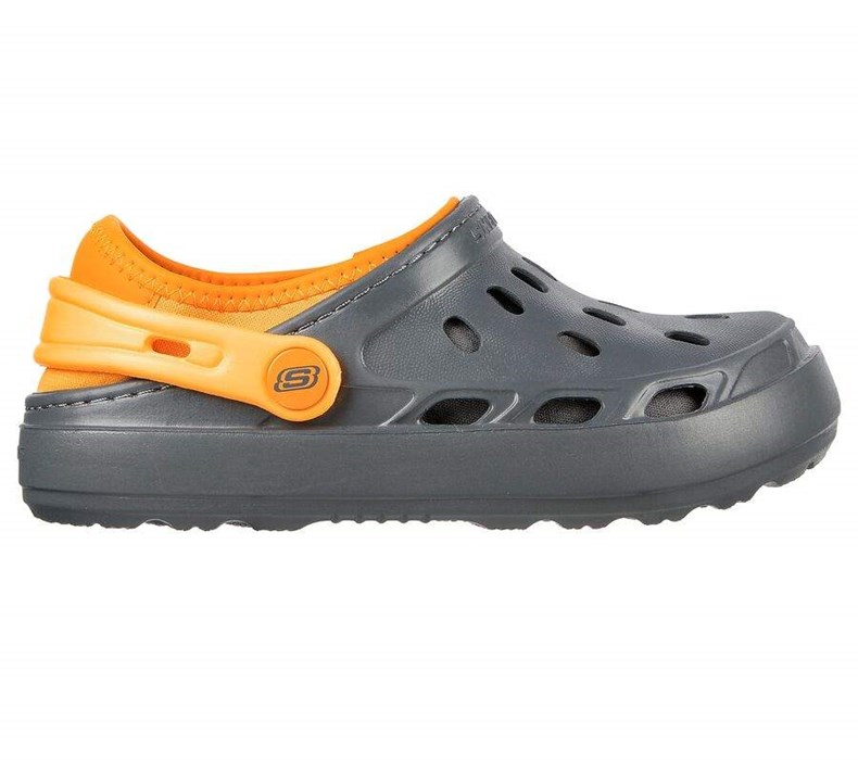 Chlapecké Mokasíny Skechers Swifters II - Be Warmer Podšité Šedé Oranžové | NHXDEQR-79