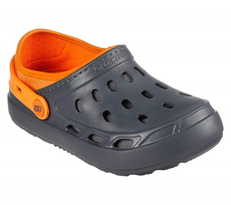 Chlapecké Mokasíny Skechers Swifters II - Be Warmer Podšité Šedé Oranžové | NHXDEQR-79