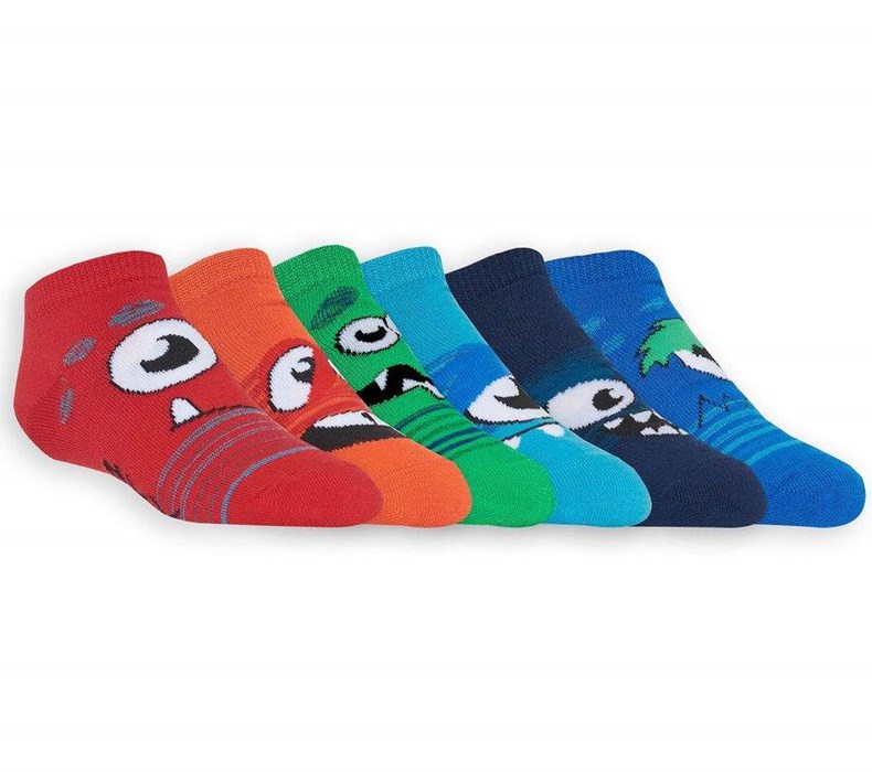 Chlapecké Ponožky Skechers 6 Pack Low Cut Monster Viacfarebný | SYUDTAW-61