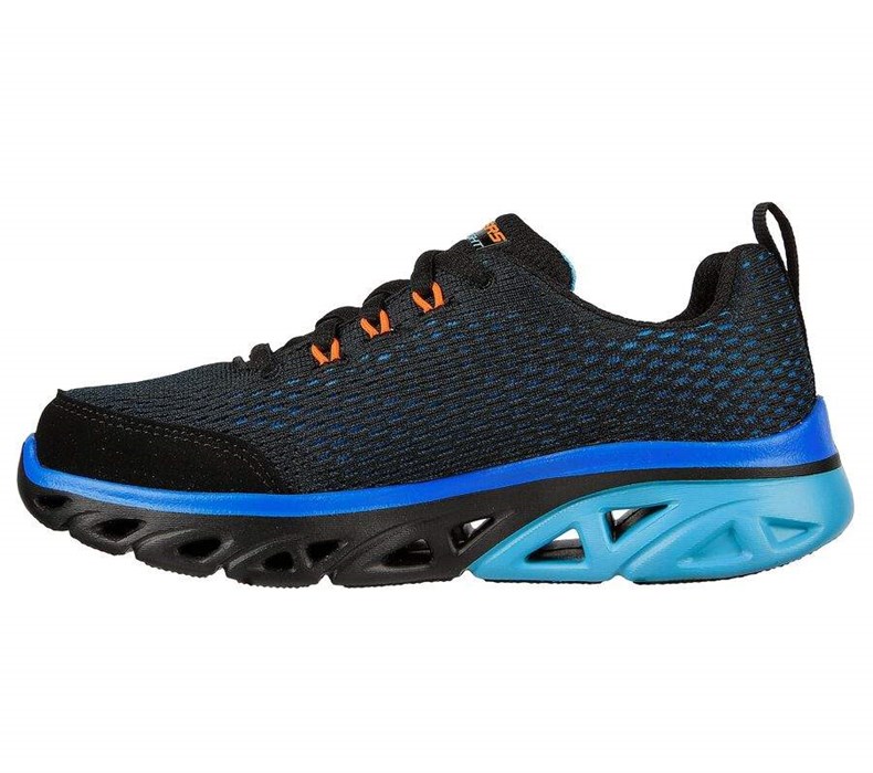 Chlapecké Tenisky Skechers Glide-Step Sportovní - Wave Heat Černé Blankyt | OJCKBEM-19