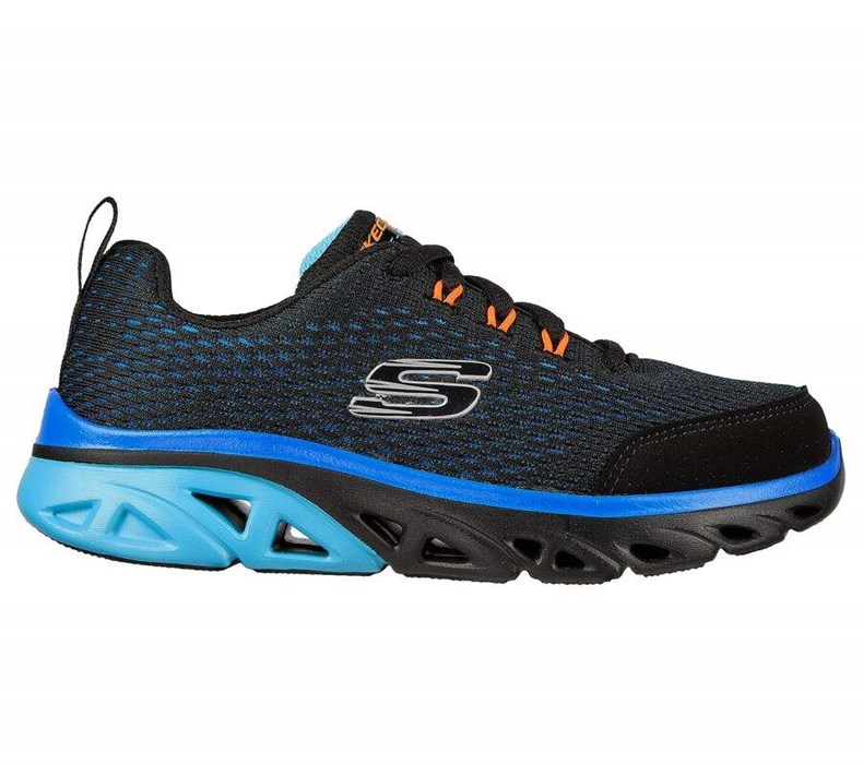 Chlapecké Tenisky Skechers Glide-Step Sportovní - Wave Heat Černé Blankyt | OJCKBEM-19