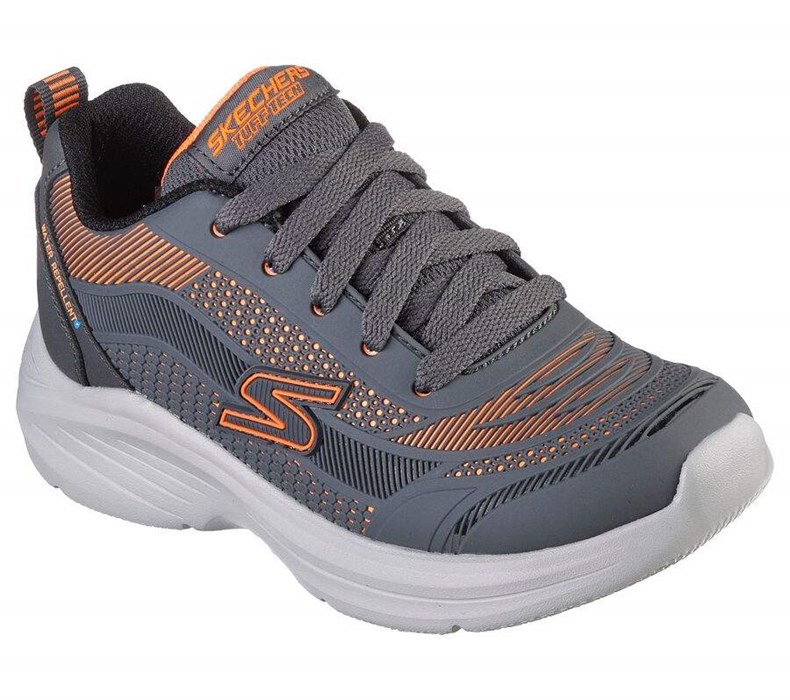 Chlapecké Tenisky Skechers Hyper-Blitz - Aqua-Tronix Šedé Oranžové | EDPKSCU-26