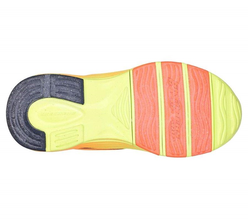 Chlapecké Tenisky Skechers Razor Grip - Sonictron Oranžové Tmavě Blankyt | CTYASBP-31