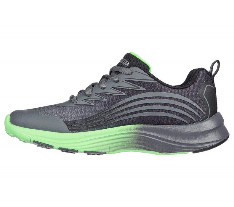 Chlapecké Tenisky Skechers Razor Grip - Sonictron Šedé Zelene | OFEBJRU-41