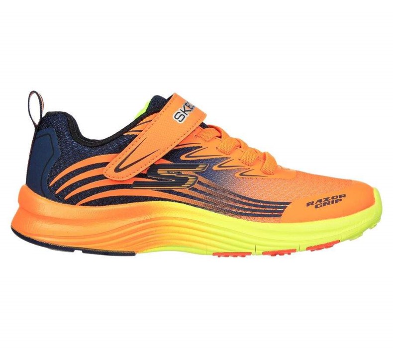 Chlapecké Tenisky Skechers Razor Grip Oranžové Tmavě Blankyt | VTYFKQX-46