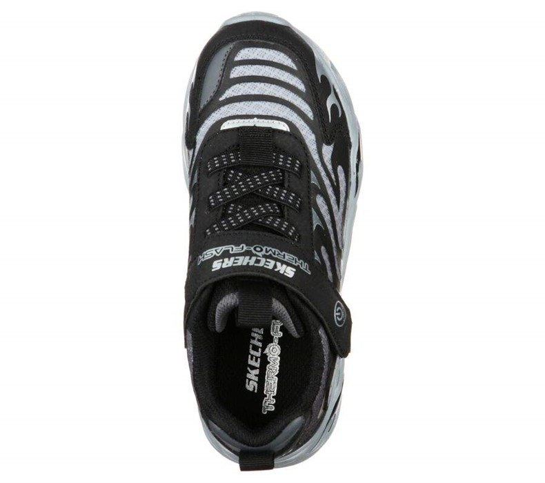 Chlapecké Tenisky Skechers S Lights: Thermo-Flash Černé Šedé | LNWQOGH-95