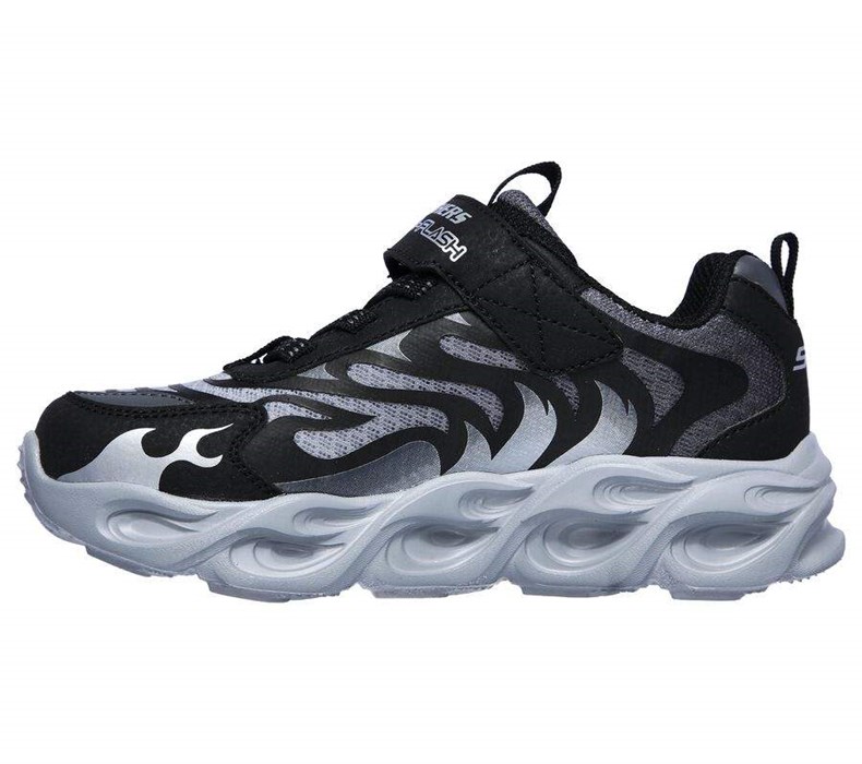 Chlapecké Tenisky Skechers S Lights: Thermo-Flash Černé Šedé | LNWQOGH-95