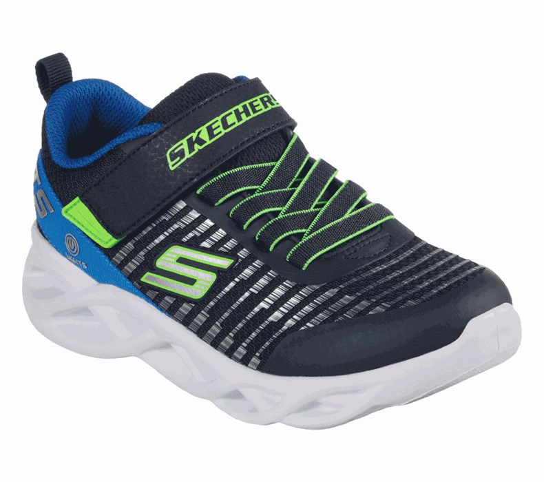 Chlapecké Tenisky Skechers Twisty Brights - Novlo Tmavě Blankyt Blankyt | MCTDQVG-02