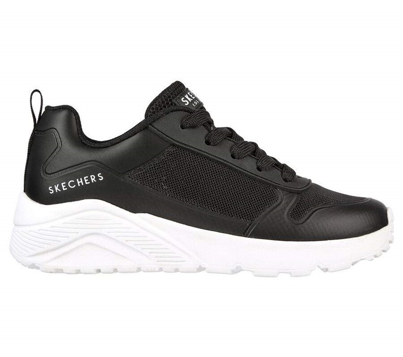 Chlapecké Tenisky Skechers Uno Lite - Zelden Černé Bílé | FWXQCRT-31