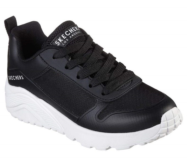 Chlapecké Tenisky Skechers Uno Lite - Zelden Černé Bílé | FWXQCRT-31