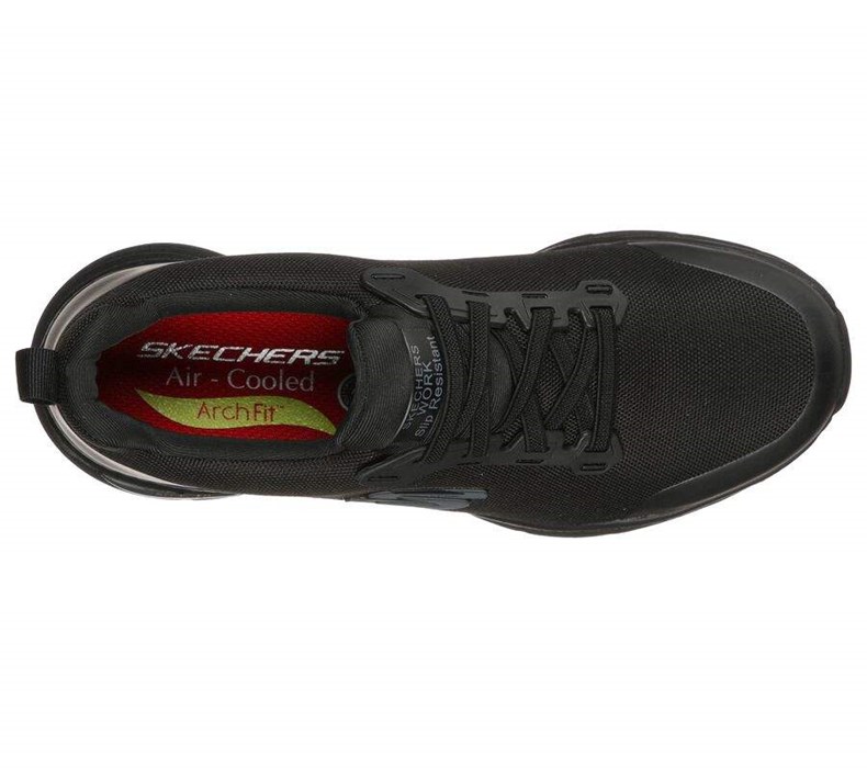 Dámské Bezpečnostní Boty Skechers Arch Fit SR - Virmical Černé | UBWGHOQ-31