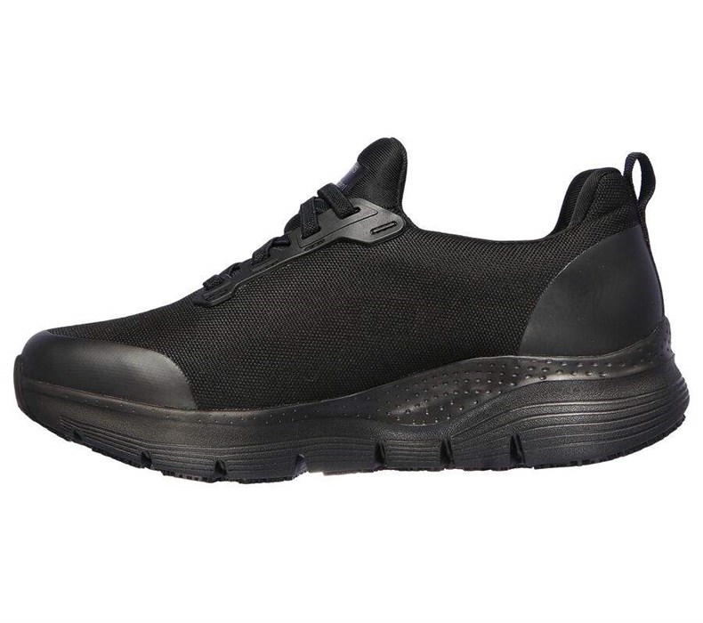 Dámské Bezpečnostní Boty Skechers Arch Fit SR - Virmical Černé | UBWGHOQ-31