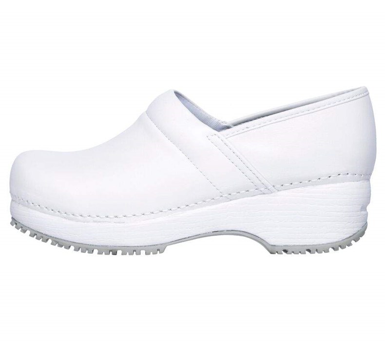 Dámské Bezpečnostní Boty Skechers Clog SR - Candaba Bílé | DQISALJ-25