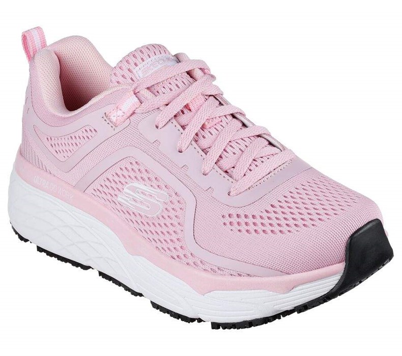 Dámské Bezpečnostní Boty Skechers Max Cushioning Elite SR - Banham Růžové | GEIXMYV-64