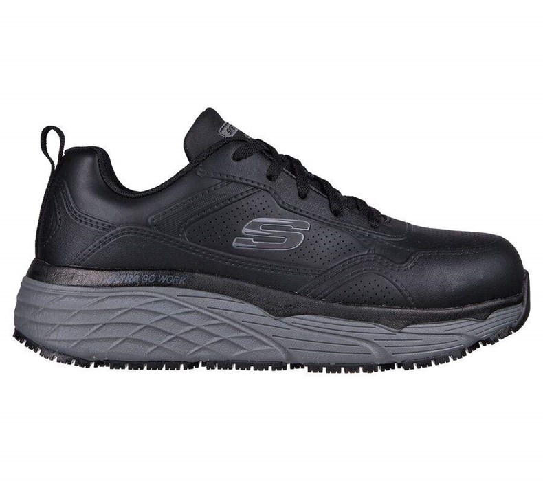 Dámské Bezpečnostní Boty Skechers Max Cushioning Elite SR - Ralip Černé | HUKOMPI-76