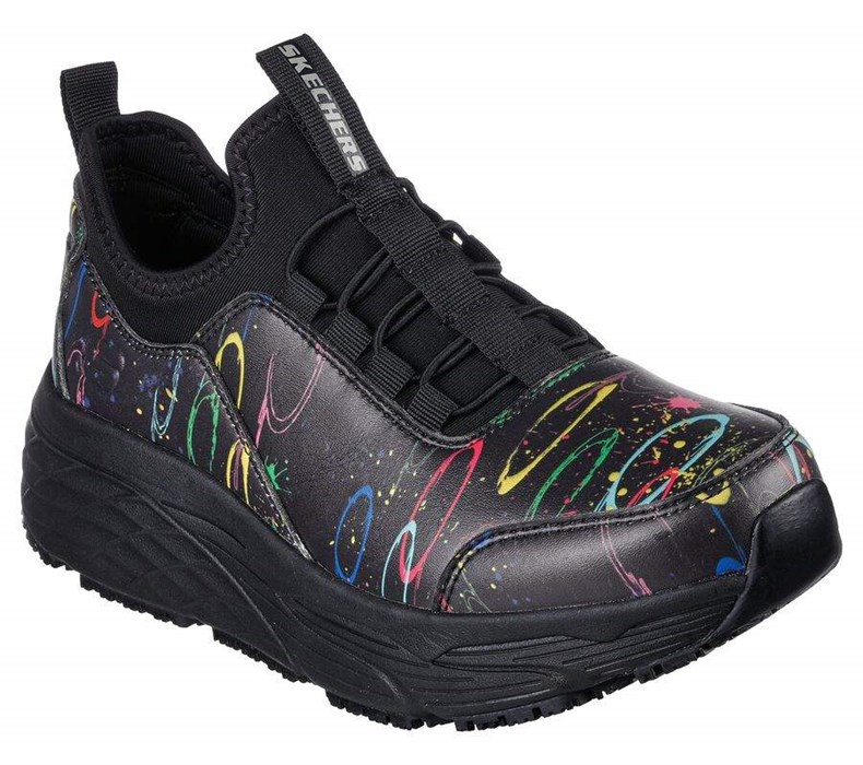 Dámské Bezpečnostní Boty Skechers Max Cushioning Elite SR - Serotina Černé Viacfarebný | SGLCZTR-98