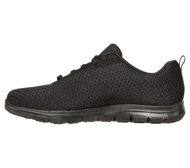 Dámské Bezpečnostní Boty Skechers Relaxed Fit: Ghenter - Bronaugh SR Černé | GHVRZQB-84