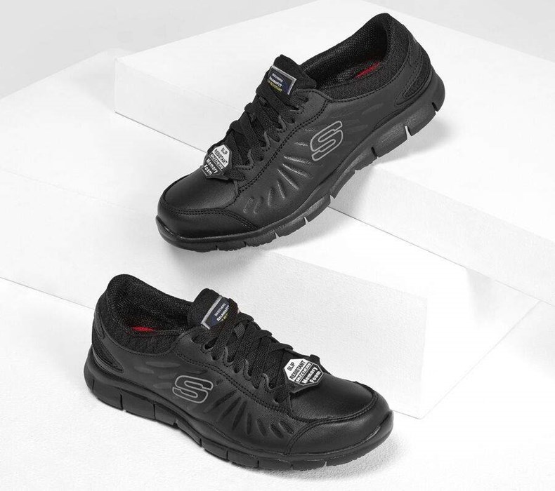 Dámské Bezpečnostní Boty Skechers Relaxed Fit - Eldred SR Černé | IASWCPE-54