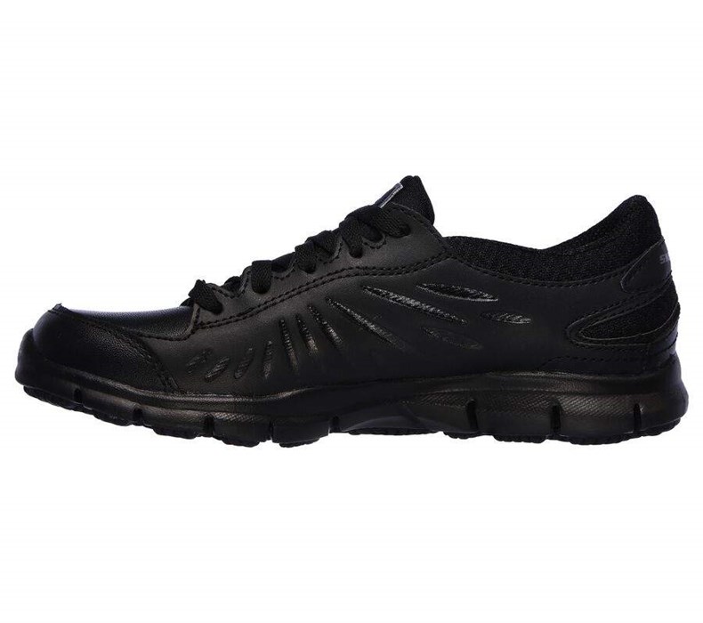 Dámské Bezpečnostní Boty Skechers Relaxed Fit - Eldred SR Černé | IASWCPE-54