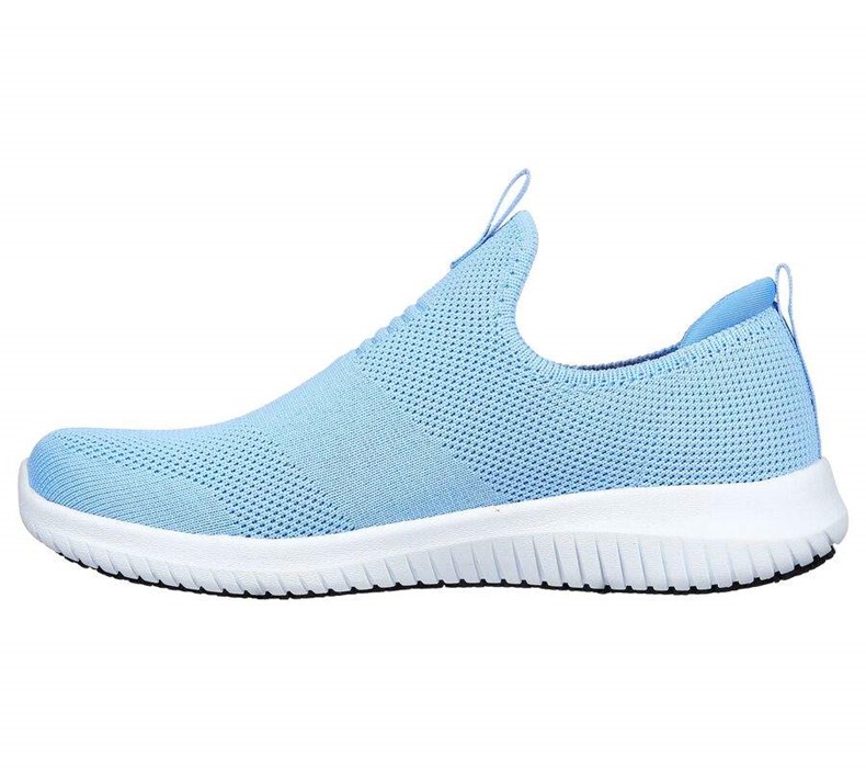 Dámské Bezpečnostní Boty Skechers Relaxed Fit: Ultra Flex SR Světle Blankyt Bílé | OTZSGVF-01