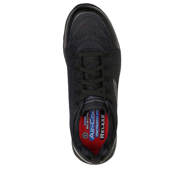 Dámské Bezpečnostní Boty Skechers Relaxed Fit: Glide-Step SR Černé | QINFSZR-90