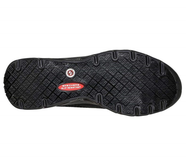 Dámské Bezpečnostní Boty Skechers Relaxed Fit: Glide-Step SR Černé | QINFSZR-90