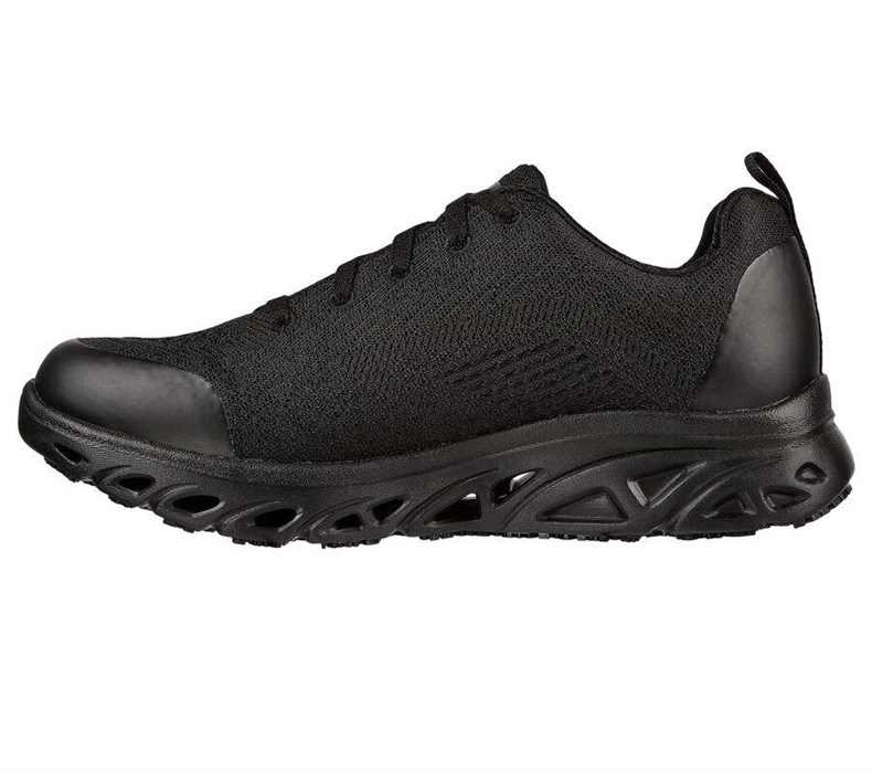 Dámské Bezpečnostní Boty Skechers Relaxed Fit: Glide-Step SR Černé | QINFSZR-90