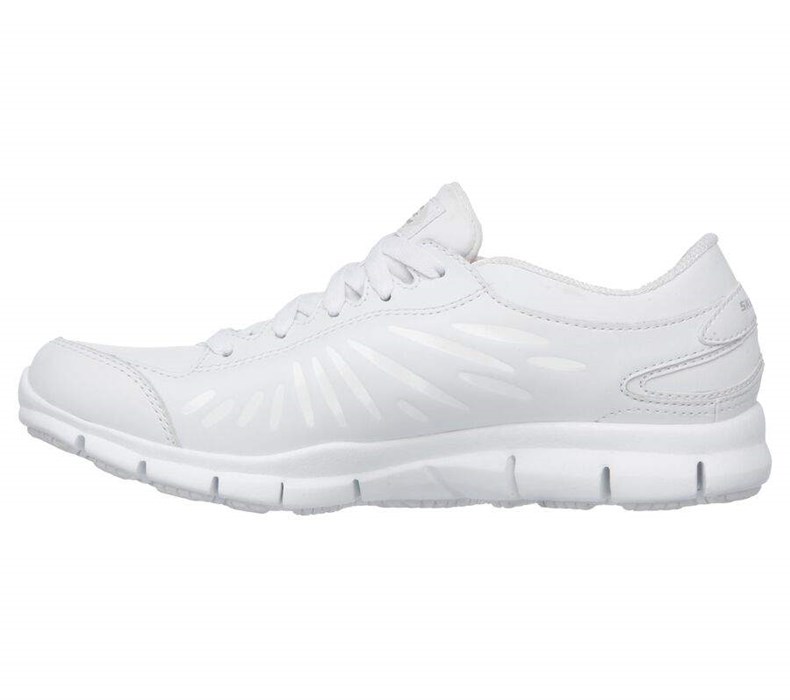 Dámské Bezpečnostní Boty Skechers Relaxed Fit: Eldred - Dewey SR Bílé | QYSLOZB-12