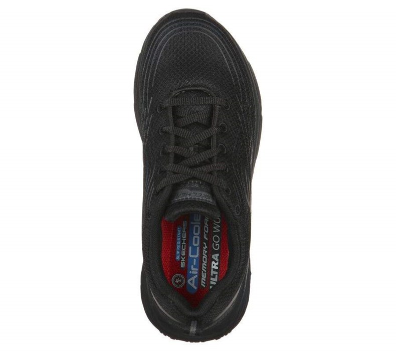 Dámské Bezpečnostní Boty Skechers Relaxed Fit: Max Cushioning Elite SR Černé | RNHWFYO-49