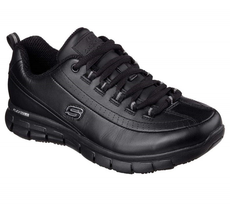 Dámské Bezpečnostní Boty Skechers Relaxed Fit: Sure Track - Trickel Černé | UOKEYGN-92