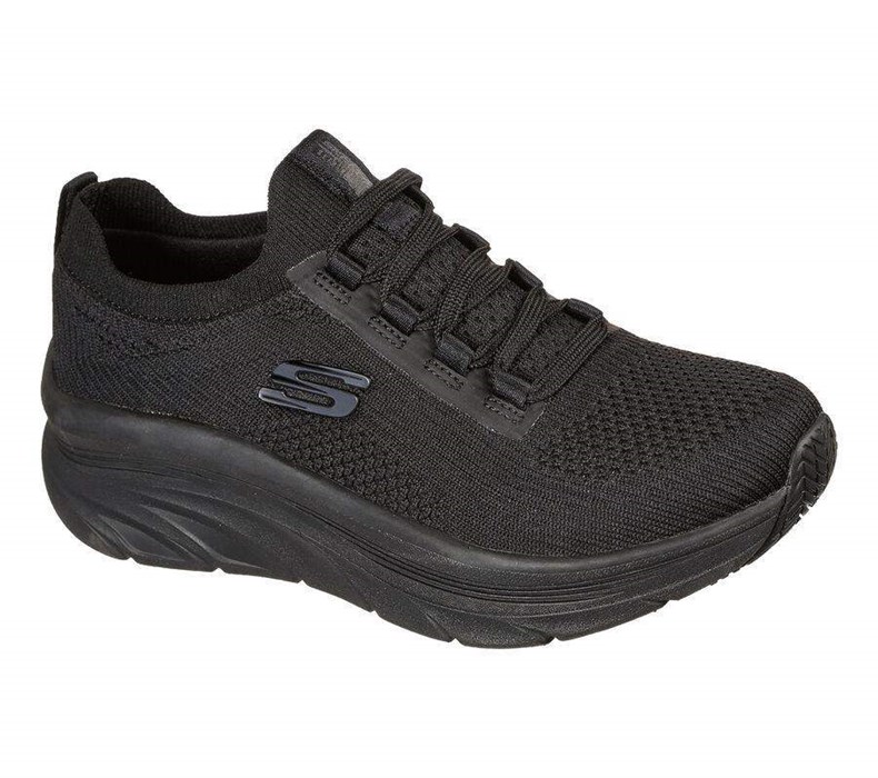 Dámské Bezpečnostní Boty Skechers Relaxed Fit: D\'Lux Walker SR - Ozema Černé | YHGQIKE-73